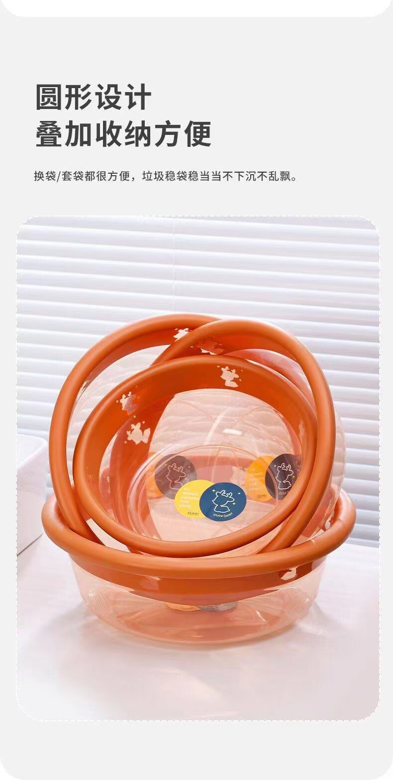 加厚超大洗脸盆塑料洗菜盆洗衣盆家用泡脚盆宿舍透明实色脸盆详情4