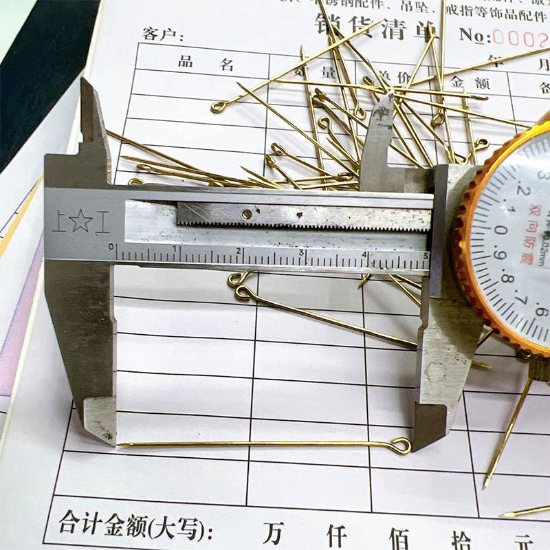 diy饰品配件材料9字针串珠配件批发九针耳环坠挂件项链吊坠九字针详情1