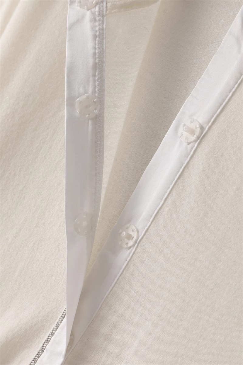 【 Fine-spun Wool 】 Beaded chain simple and intellectual patchwork long-sleeved thin wool knitted cardigan 24 early Autumn new style pic 9