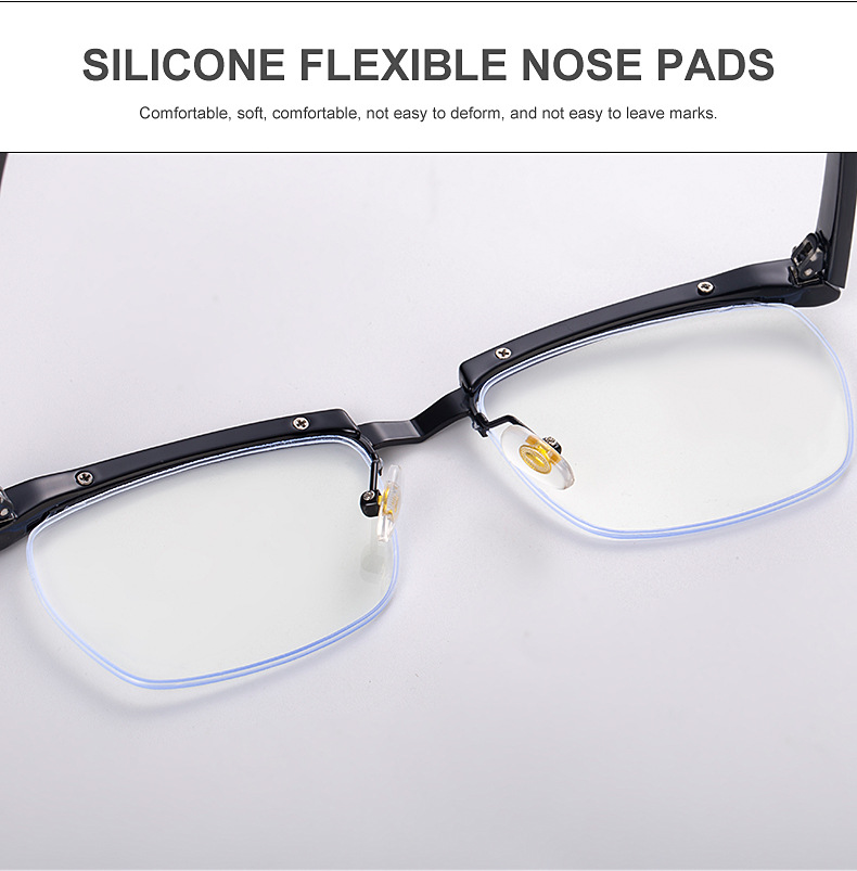 The 2021 new semi-framed glasses of the same style as the gangster legend Tom Hardy can be paired with myopia and anti-blue light WY12 pic 39