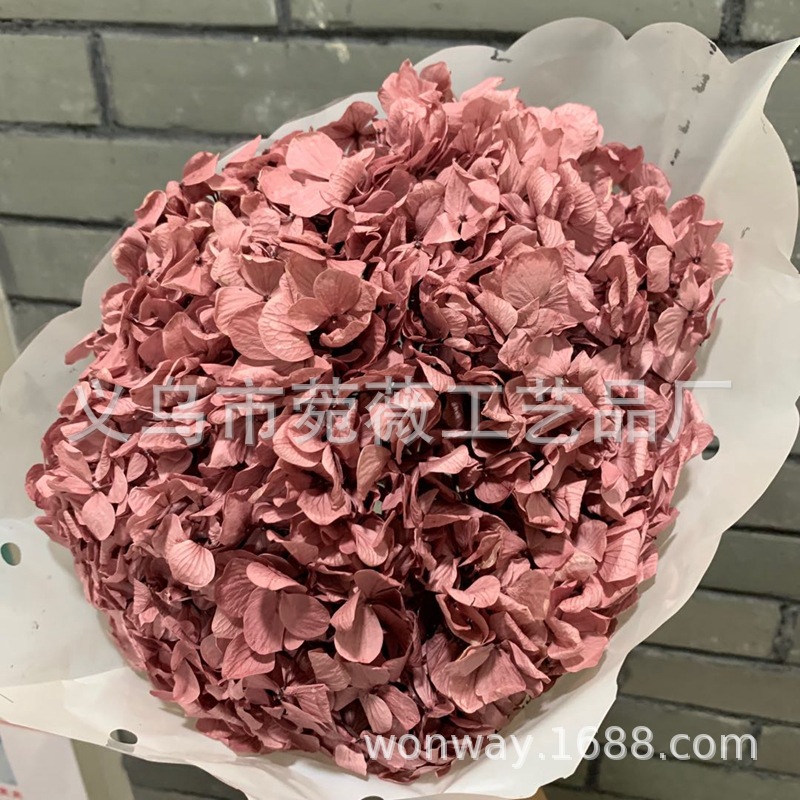 Natural plant, evergreen, large-leaf hydrangea, flower arrangement, handicrafts, soft furnishing grass pic 4