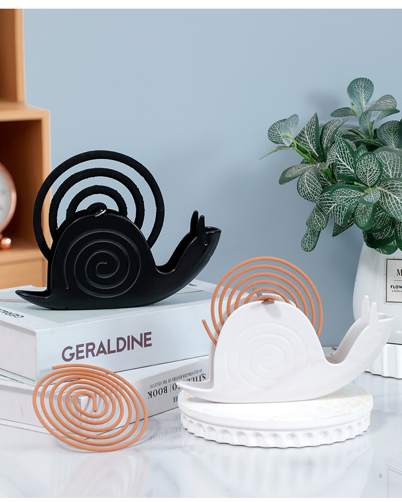 蚊香架蜗牛蚊香托盘新款创意家用蜗牛蚊香盘防火接蚊香灰置物架子详情17