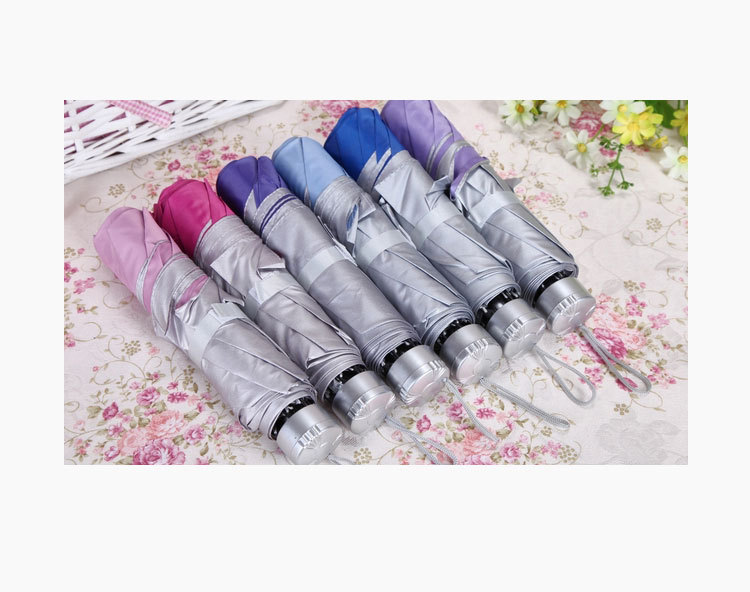 8 creative umbrella strands, three-fold inverted pole sun umbrellas, hot-selling silver plastic umbrellas from the sunshade umbrella factory pic 6