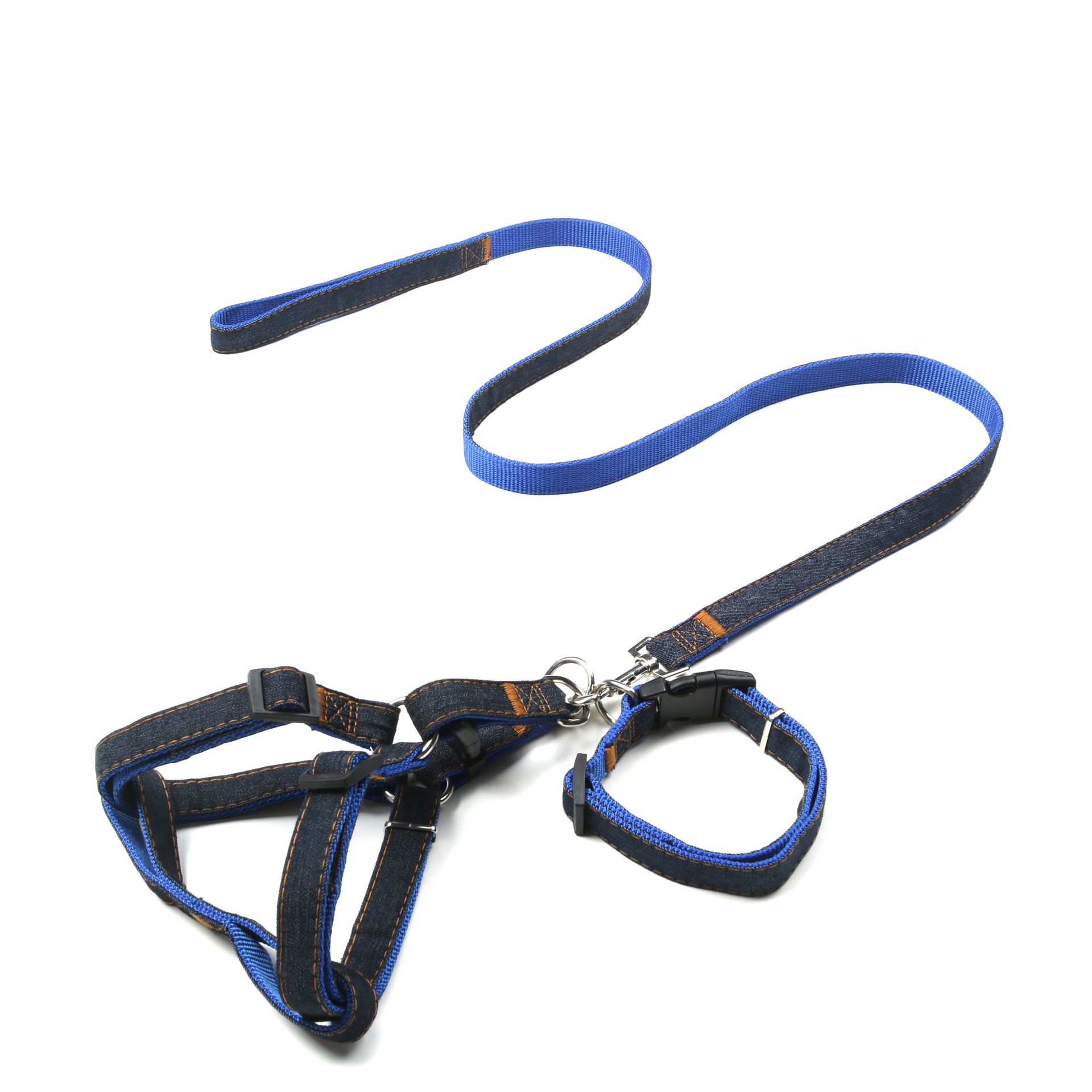 Pet supplies: dog leashes, denim leashes, chest straps, denim dog walking leashes, medium and small-sized dog chains pic 6