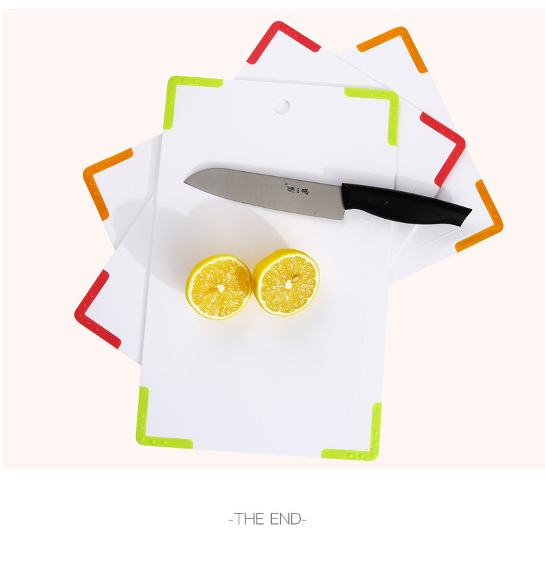 Simple anti-slip cutting board, plastic household cutting board, baby food cutting board, fruit cutting board with scale gauge, hanging board pic 16