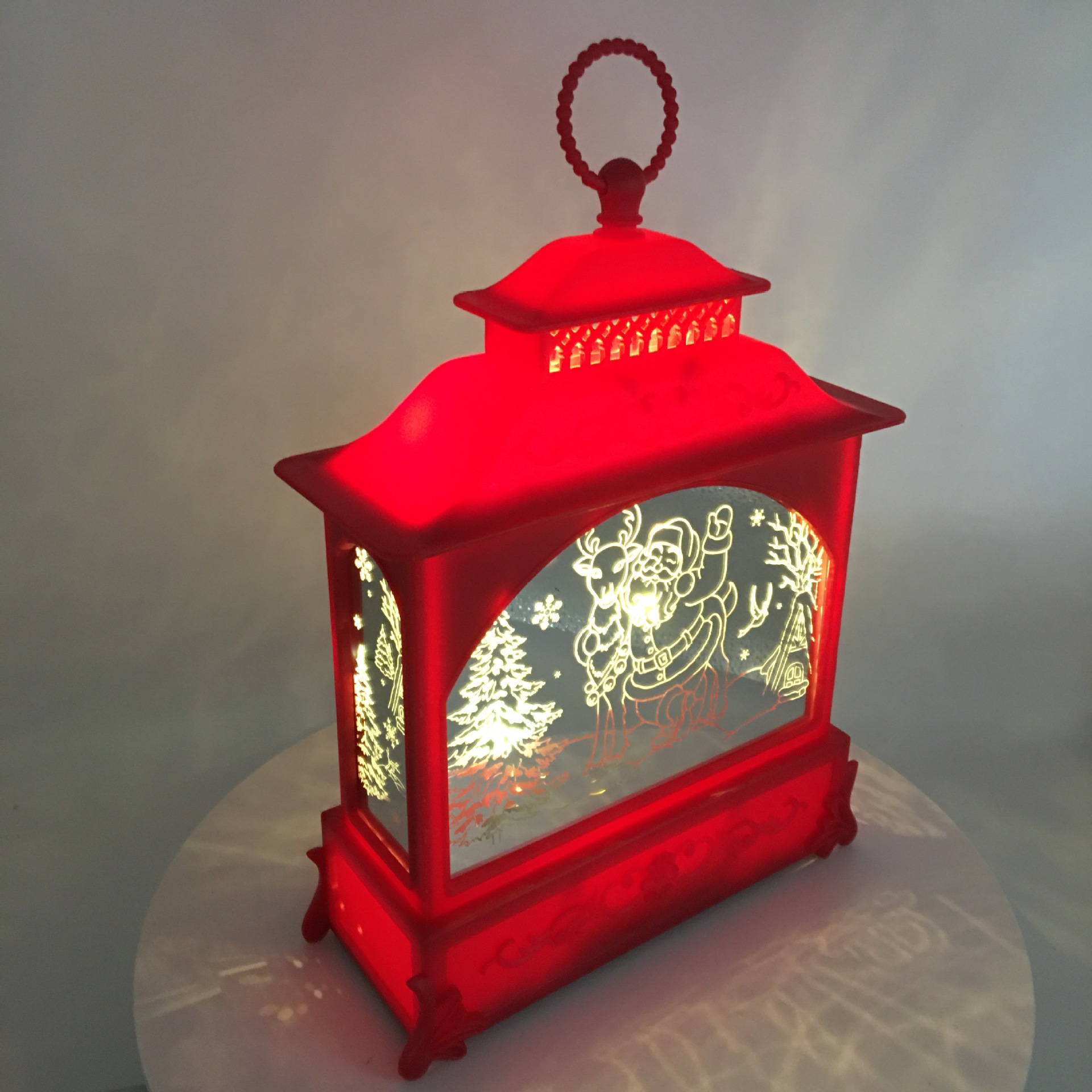 万圣节发光摆件道具小风灯扁风灯小油灯鬼节装饰氛围道具圣诞雪人详情3