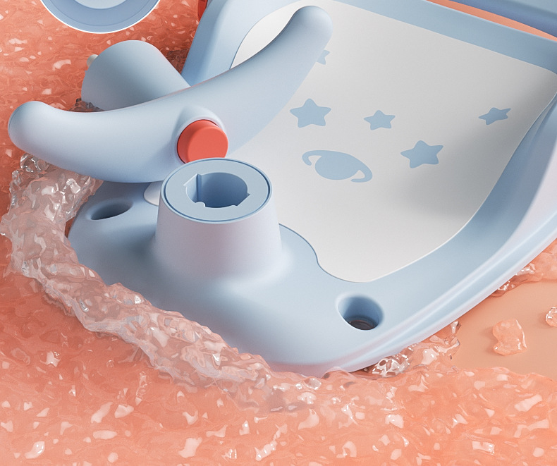 宝宝洗澡座椅神器可坐托新生婴儿躺托架坐椅儿童浴盆防滑洗澡凳子详情25