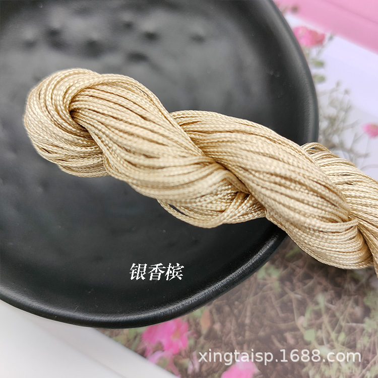 diy jewelry thread AB, Taiwan jade thread, colorful jewelry, nylon thread, jade bracelet, braided rope, 1mm jade thread wholesale pic 47