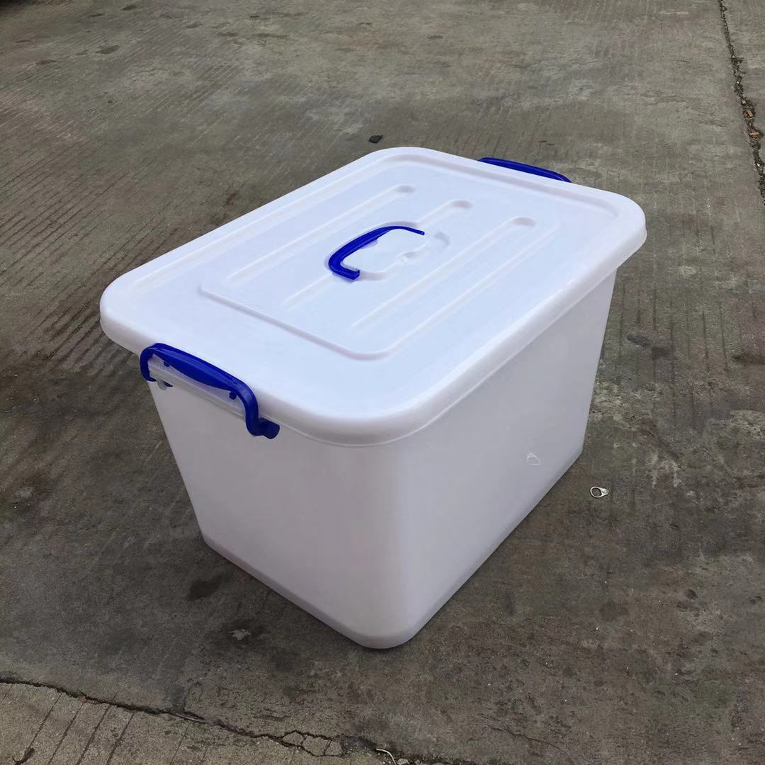 Large transparent box with lid, clothing storage box, food-grade PP storage and organization box, wheeled turnover box, medical plastic frame pic 11