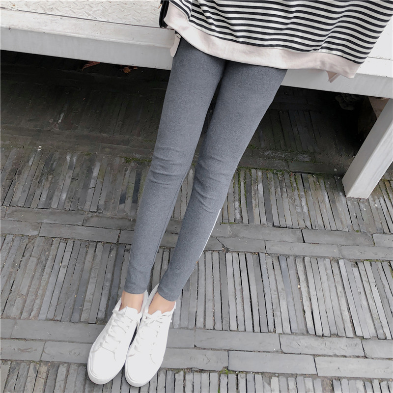 Spring new Korean-style side-striped five-star printed slimming nine-inch skinny pants pic 12