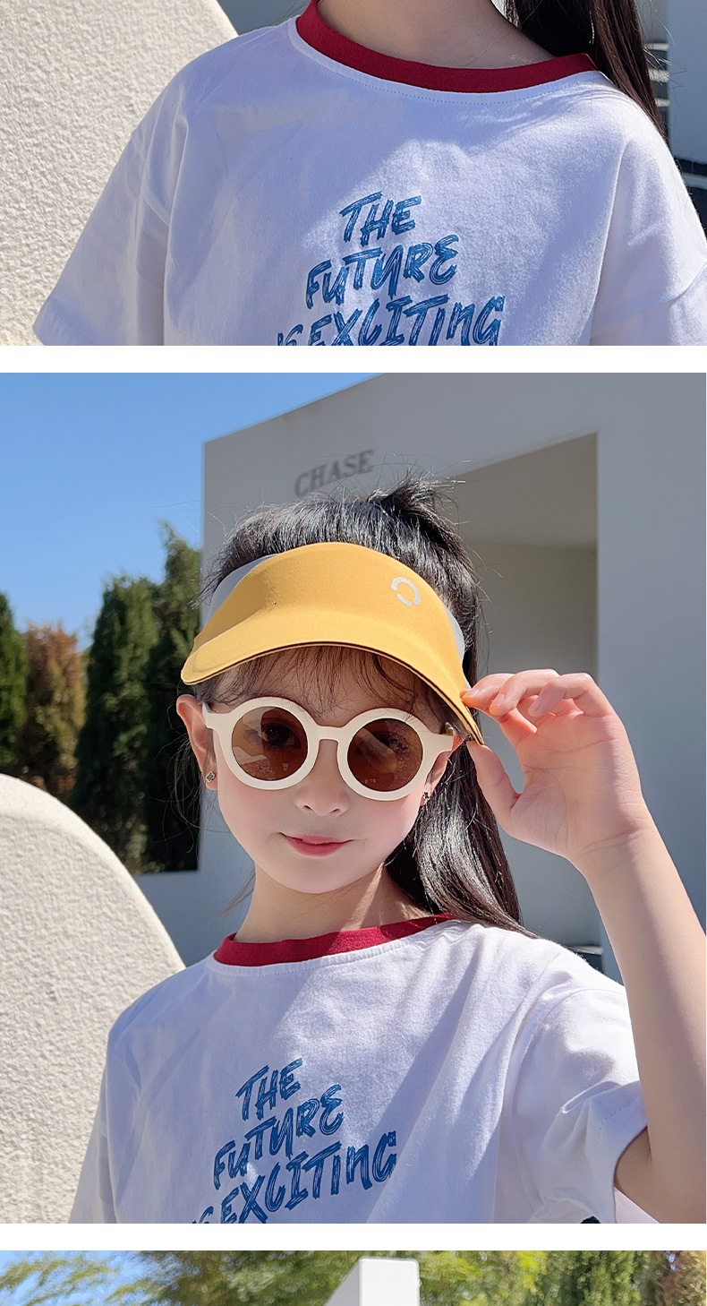 一体成型儿童成人空顶帽运动无痕遮阳帽户外骑车跑步鸭舌防晒帽子详情9