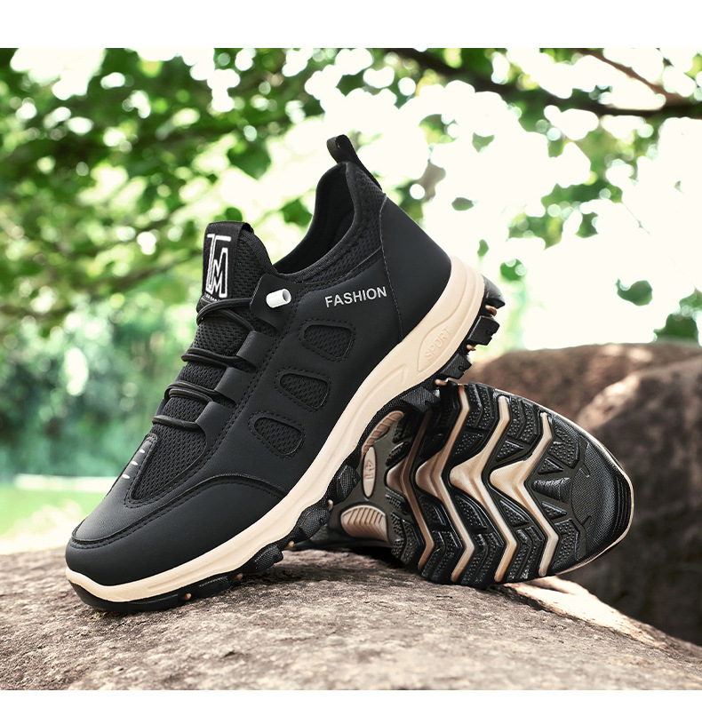 男鞋2024春秋新款透气舒适休闲软底运动鞋代发中老年户外登山鞋男详情16