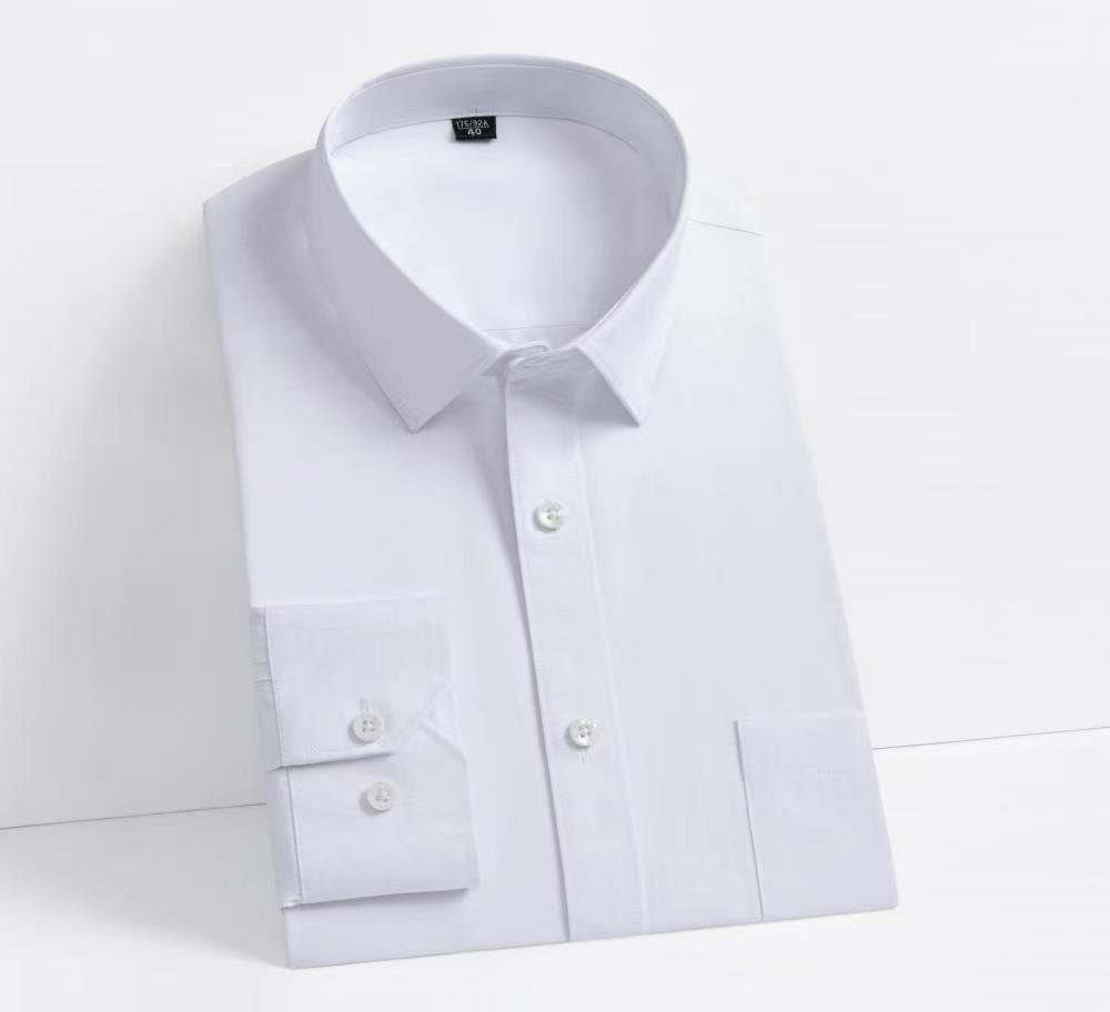 Beijing 2024 primavera/otoño camisa de manga larga de los hombres 40 algodón empleado de oficina profesional color sólido algodón casual cardigan hombre pic 1