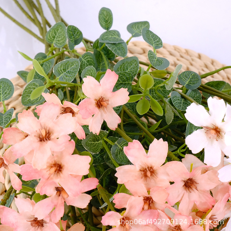 客厅摆设仿真花艺摆件家居室内餐桌茶几装饰玫瑰花束塑料假花盆栽详情4