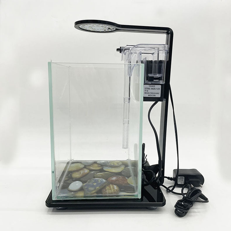 Ecological bottle micro-landscape, small office desktop, fish tank landscaping, fighting fish, glass tank, aquarium living room creativity pic 21