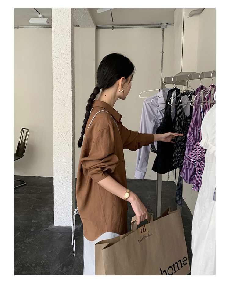 CLEAN simple and high-quality inner layer shirt for women 2024 Thirteen Factories Winter New skin-friendly and Comfortable Shirt 52288 pic 26