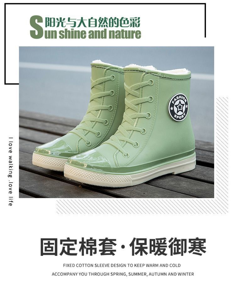 一件代发雨鞋男款中筒雨靴四季中帮情侣水鞋防滑防水女耐磨橡胶鞋详情13