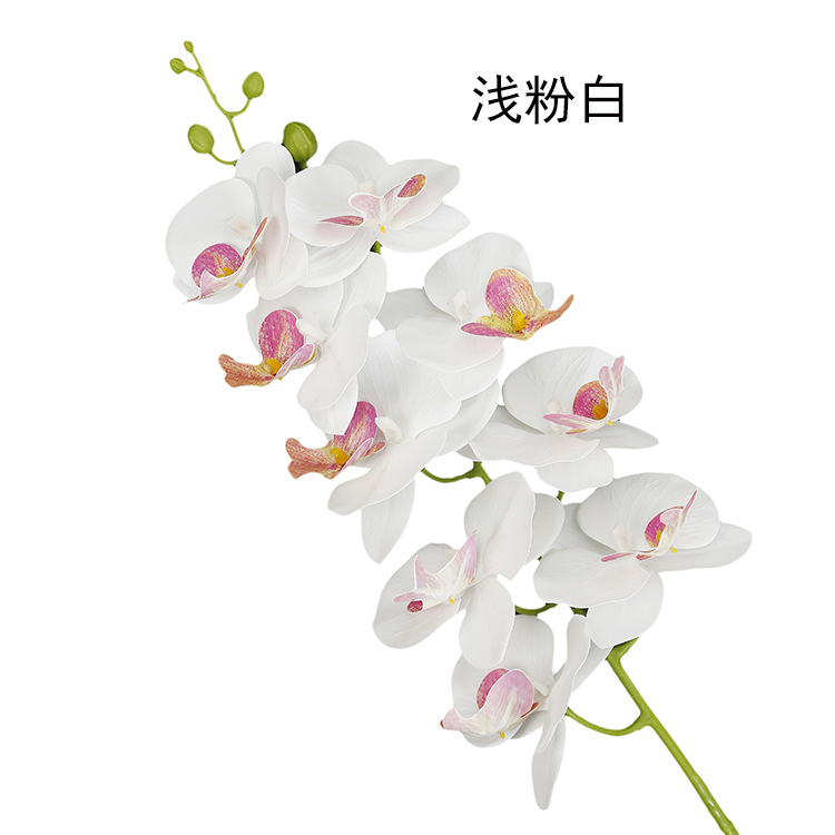 Artificial Phalaenopsis artificial flower home decoration artificial flower hand feel film 9-head Phalaenopsis artificial flower factory wholesale pic 19