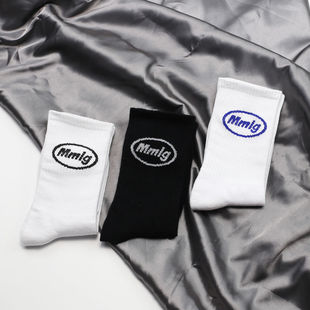 复古油画印花中筒袜创意个性潮流袜子国潮风学生情侣袜ins插画袜详情14