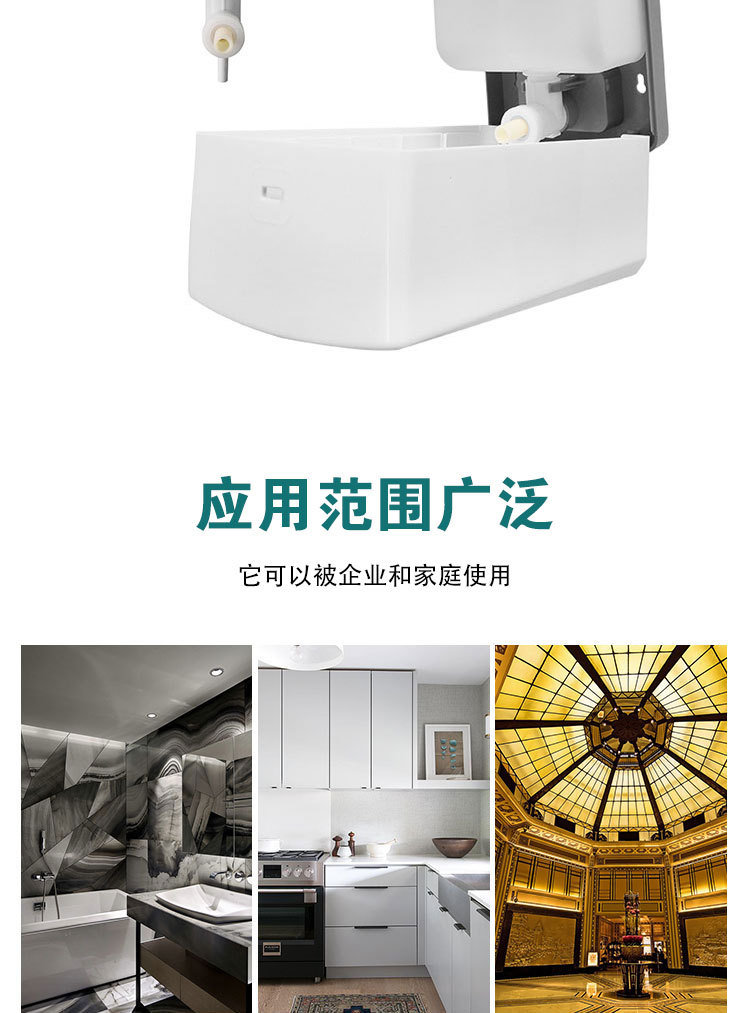 A best-selling 1000ML white plastic manual soap dispenser, wall-mounted ABS soap dispenser, specially designed for hotels pic 35