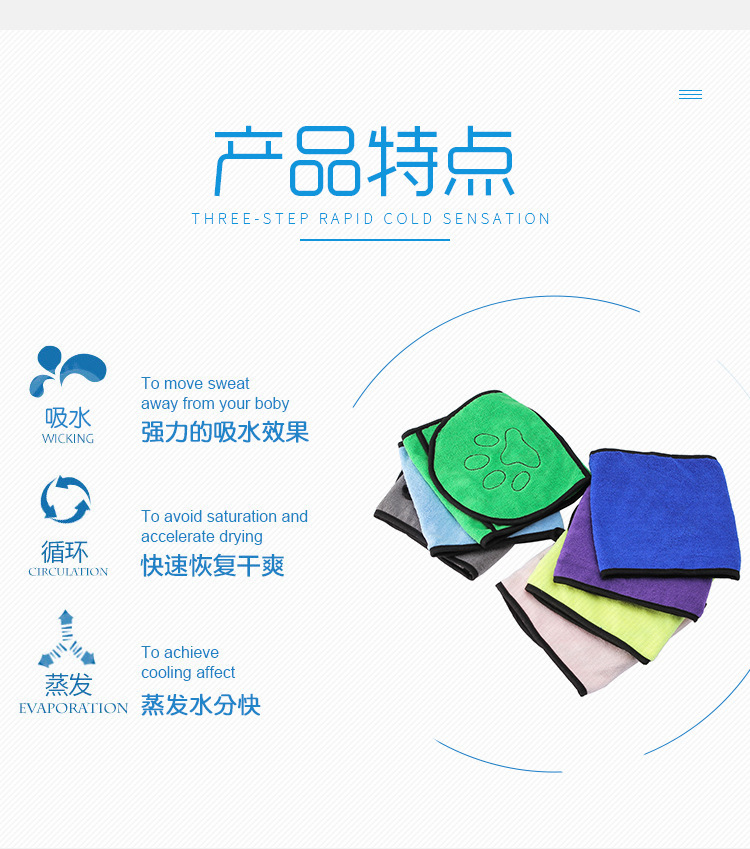 New pet towel, pet pocket, quick-drying and comfortable towel, ultra-fine fiber bath and drying pet towel pic 3