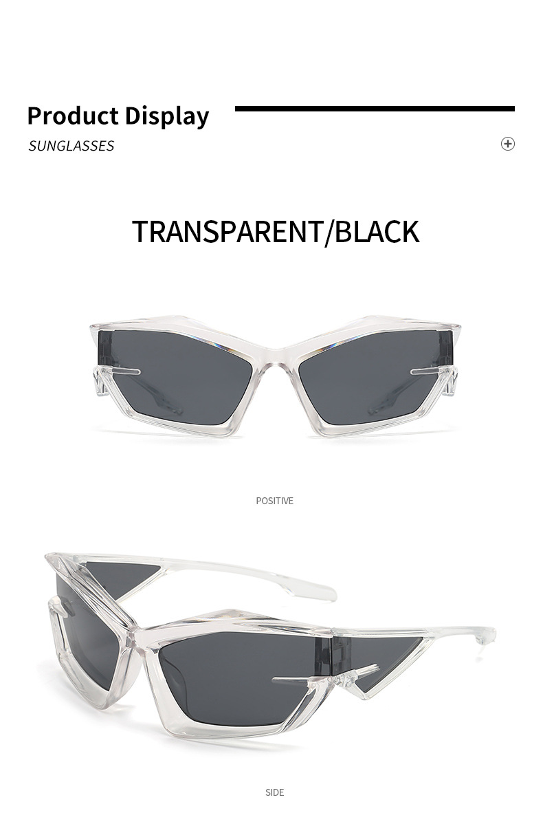 2022 New European and American futuristic tech sunglasses Y2K street style fashion show sunglasses, cross-border heterosexual sunglasses pic 12