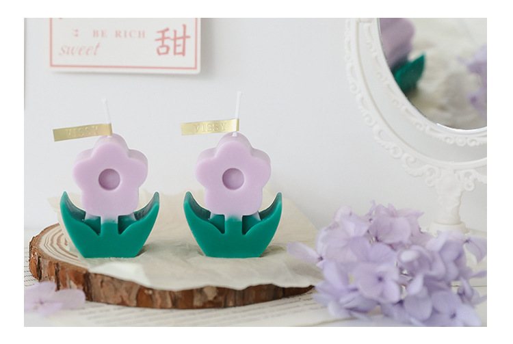 Flower scented candles Creative home decoration flower candles Scented candles electronic candles candles pic 8