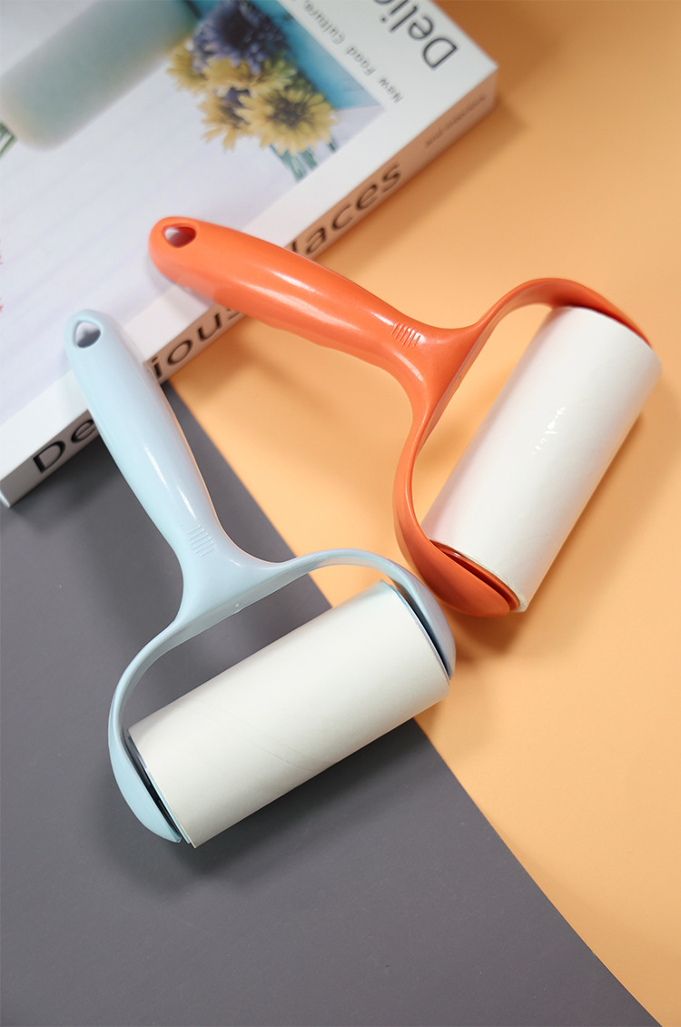 粘毛器批发可撕式滚筒粘毛器10CM宠物除毛家用清洁收纳多色可选详情15