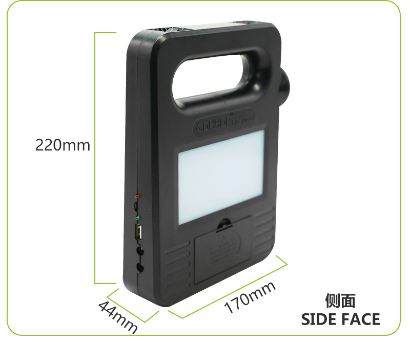 Solar portable lamp, emergency light, USB mobile phone charging, solar floodlight, solar integrated small system pic 3