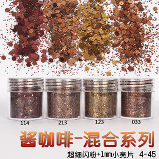 金葱粉闪光粉 美甲饰品 亮片渐变套装镭射指甲油胶彩妆滴胶史莱姆详情46