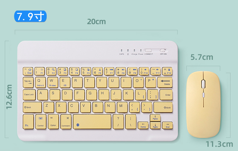便携无线蓝牙键盘适用iPad平板小米手机外接键盘蓝牙鼠标键盘礼品详情6