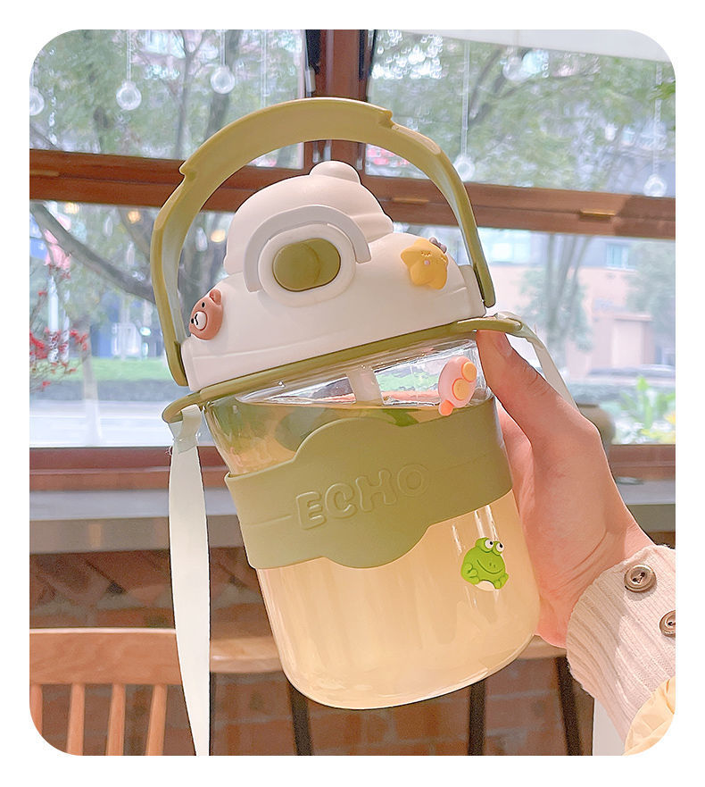 水杯女生高颜值运动水壶耐高温带吸管便携夏季1升杯子详情13