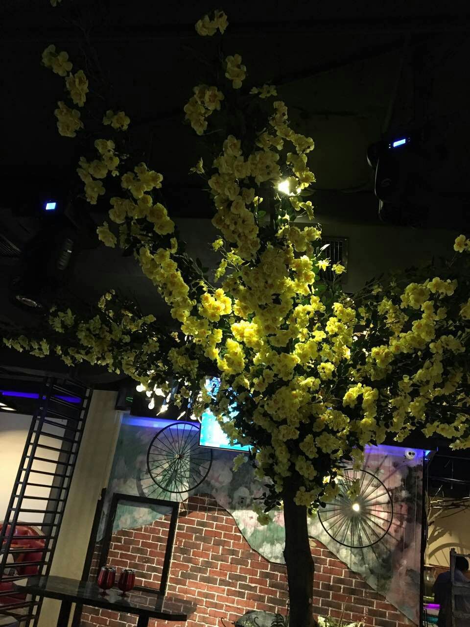 2-meter simulated extended rose flower strip, wedding decoration pipe, decorative flower, simulated vine, simulated flower, crape myrtle vine pic 16