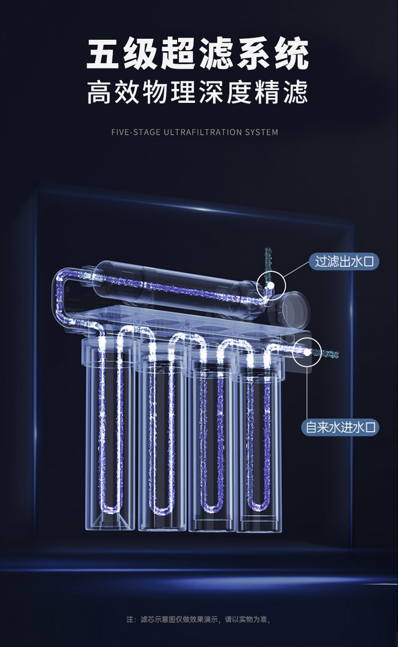 净水器家用直饮超滤净水机厨房不锈钢自来水龙头过滤器Stainless steel kitchen filter详情5