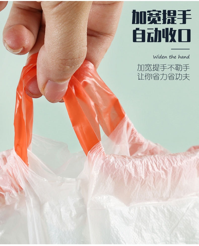 Wholesale medium-sized colored black drawstring garbage bags with thickened hand-held drawstring, brand new for home, office and kitchen use pic 14