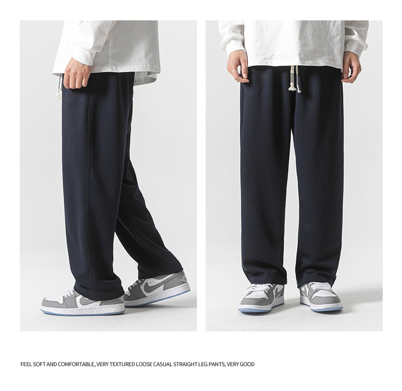 8 colors to choose from, 350g heavy-weight straight-leg sweatpants, a new style for men in the autumn of 2023, featuring loose, casual and sporty pants pic 26