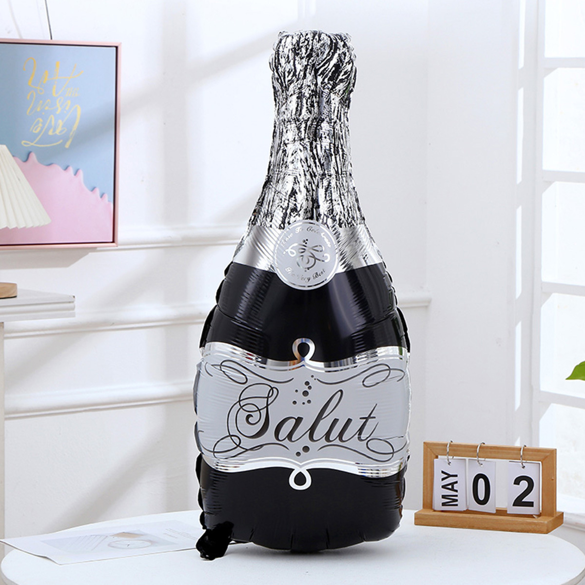 Cross-border champagne bottle aluminum film balloons, birthday declaration, wedding aluminum foil balloons, New Year party decoration and arrangement balloons pic 8