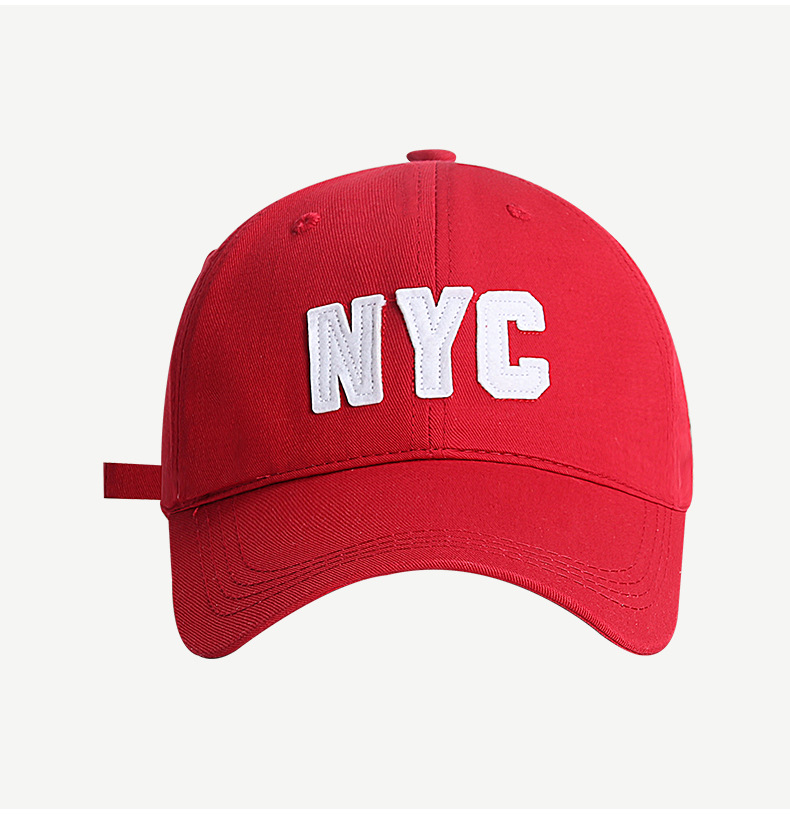 Gorra de béisbol de letras NYC para hombres y mujeres versión coreana de verano de la marca de moda multicolor pato tongue sombrero de pantalla pequeña cara de protección solar sombrero pic 18