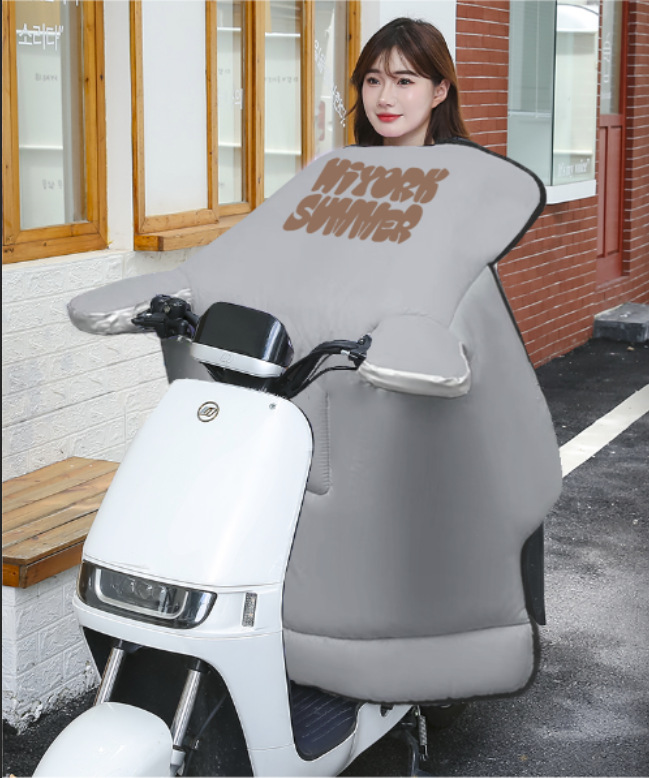 电动车挡风被亲子款冬季加厚防风罩摩托车通用挡风被护腿护肩罩详情16