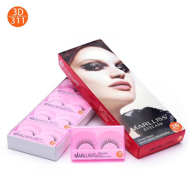 Korean-style natural nude makeup, seamless, transparent, thick, crossed, messy and realistic, Moon Princess multi-layer false eyelashes pic 17