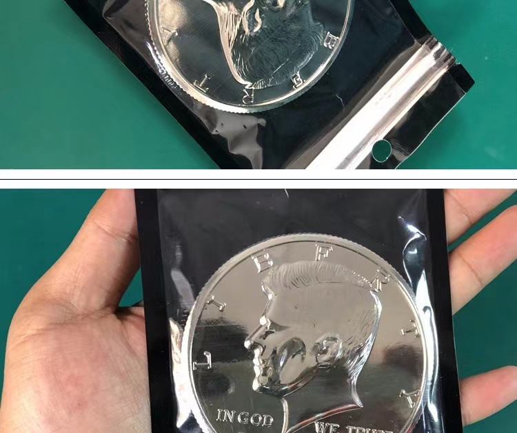 硬币魔术小变大道具批发3寸7厘米空手出硬币变大儿童道具近景魔术详情5