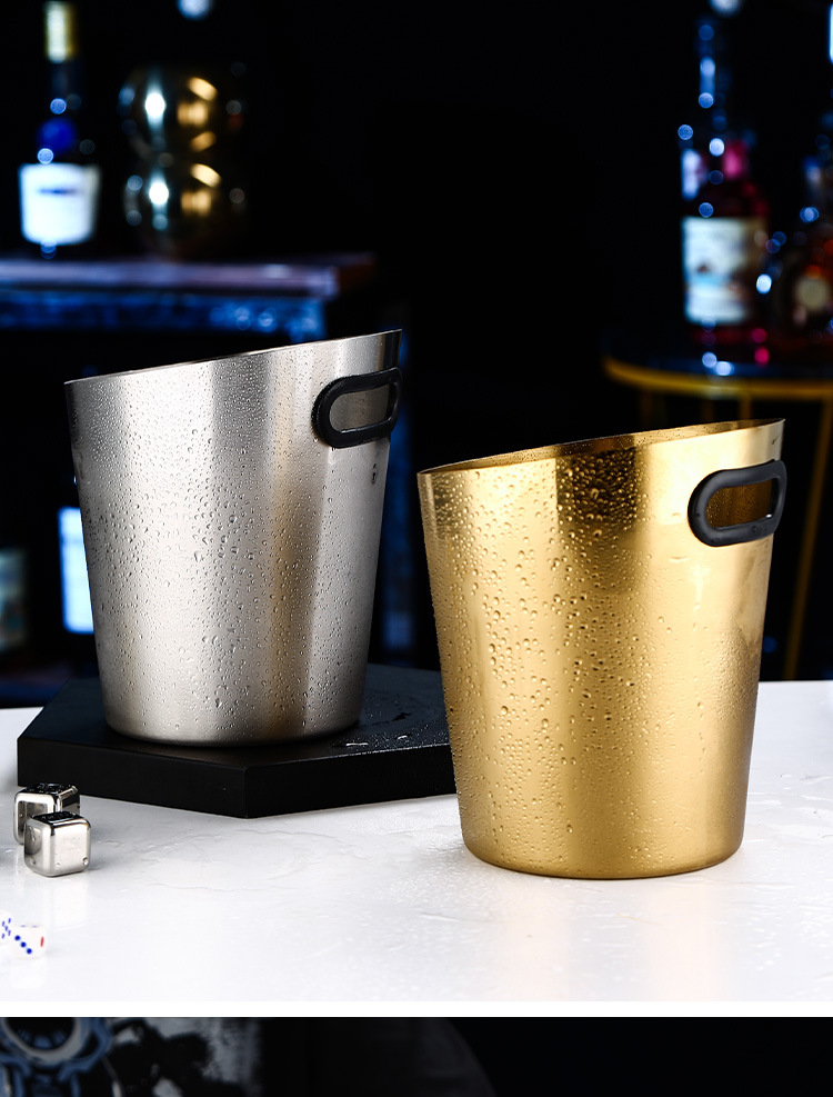 Stainless steel beveled ice bucket, KTV and bar supplies, champagne bucket, beer bucket, wine bucket, ice granule bucket, ice bucket, metal ice bucket, stainless steel beer bucket, stainless steel ice bucket, hotel supplies pic 14
