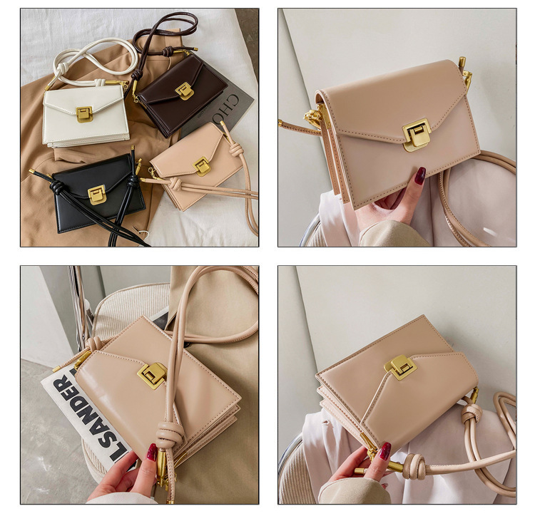 Spring and Summer new trendy and elegant bag for women, 2021 Instagram fashion single-shoulder crossbody bag, fresh solid color small square bag pic 8