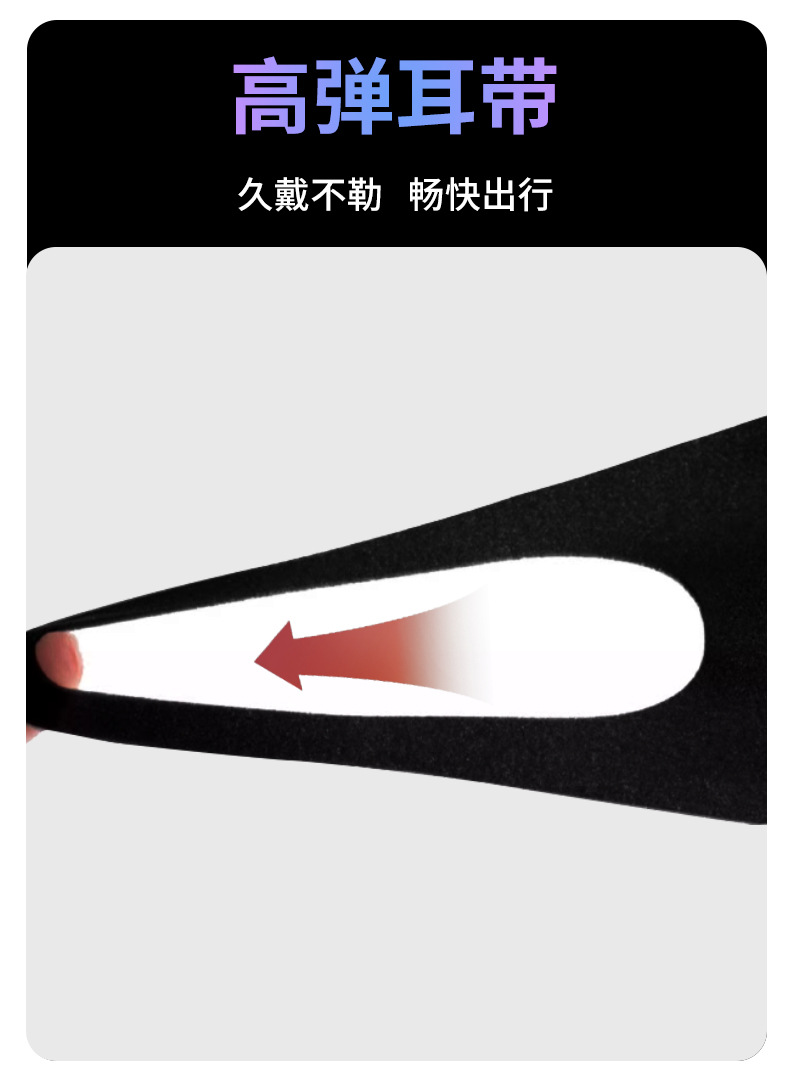 舒美佳秋冬口罩防风防尘海绵口罩无痕时尚美拉德可水洗保暖护眼角详情11