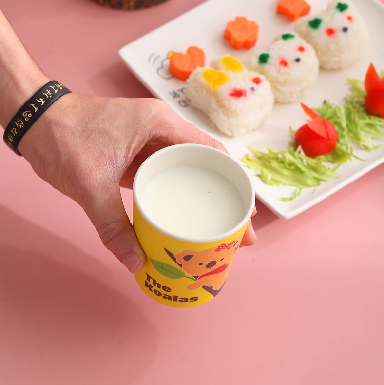 Zhimiado bambú fibra niños beber tazas beber tazas bebé beber tazas enjuague de boca madre tienda de suministros pic 5