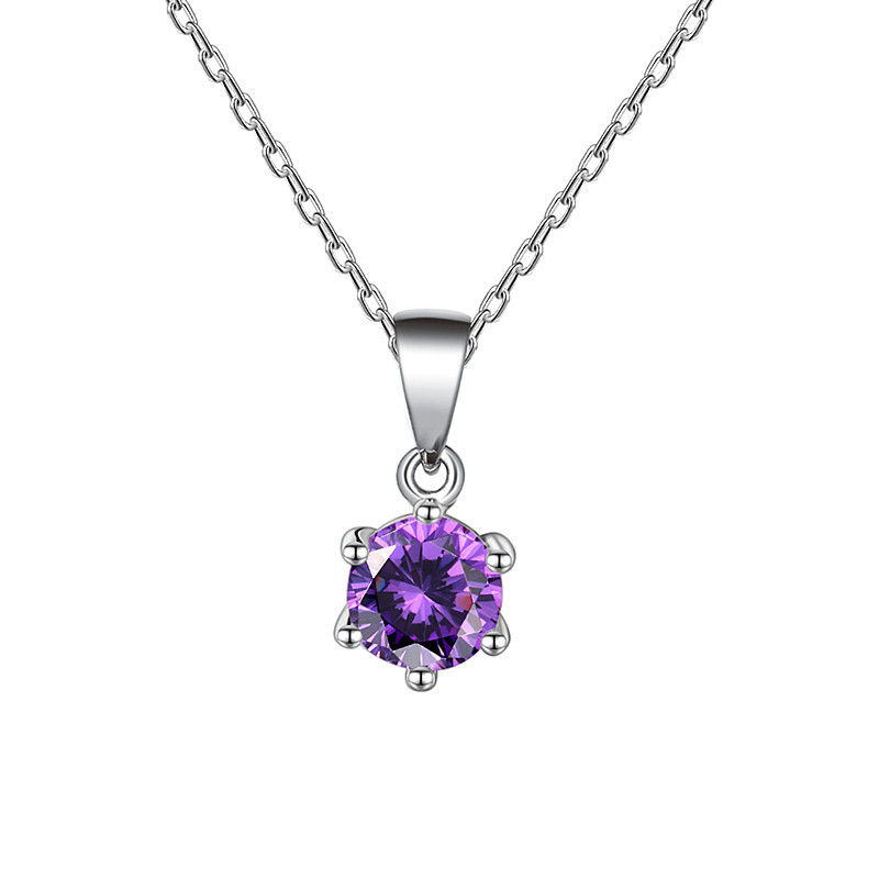 A high-quality imitation D-color moissanite four-leaf clover female pendant with eight hearts and eight arrows from a live-streaming product by a popular influencer on Kuaishou and Douyin pic 67