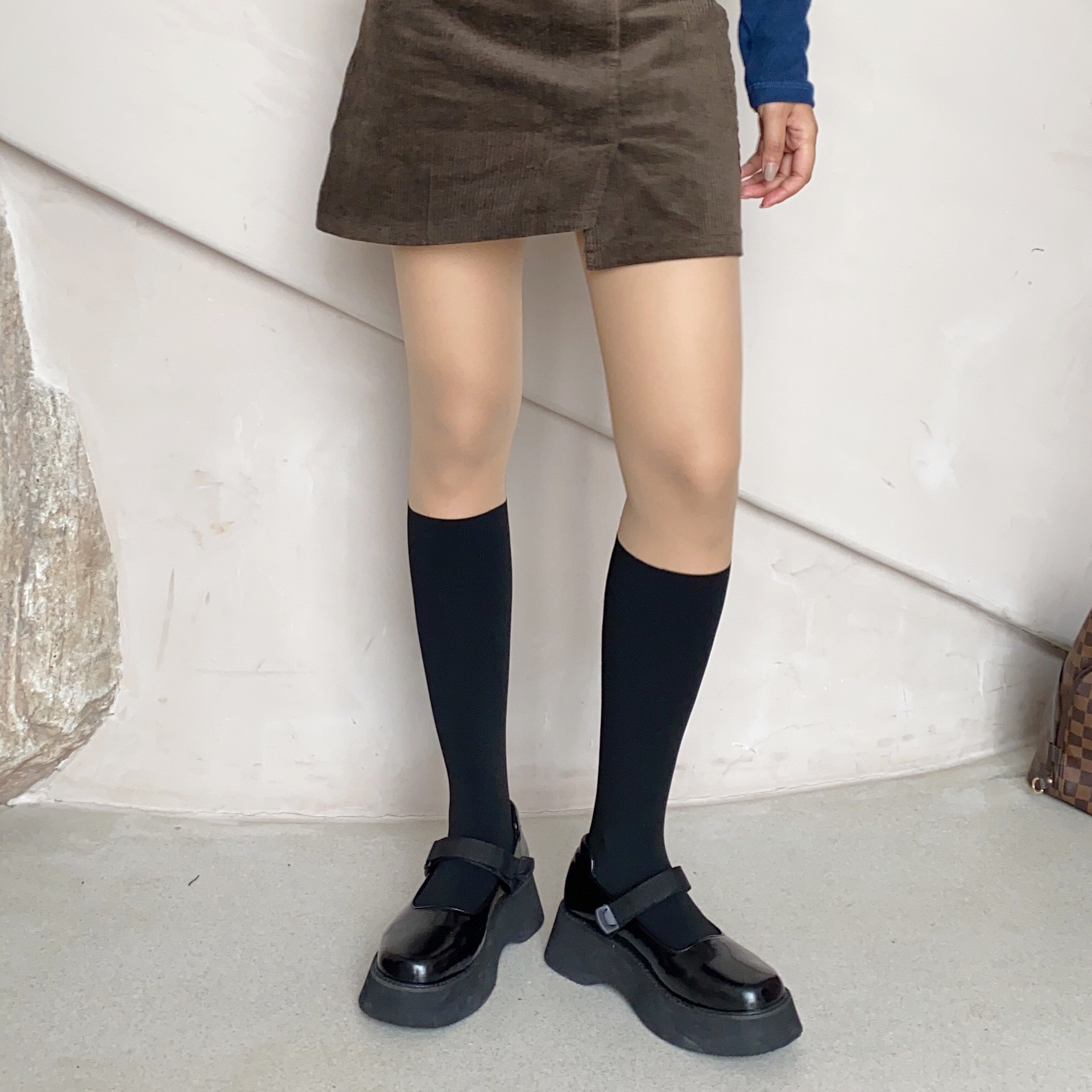 New patchwork stockings, black and white stockings, fake thigh stockings, sweet and cool fake calf stockings, sexy base stockings, pantyhose for women pic 28