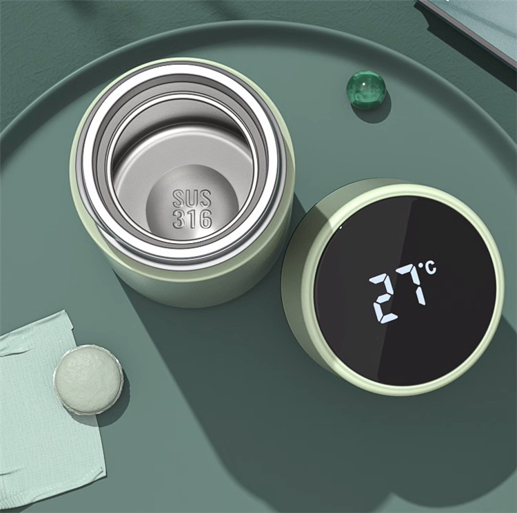 智能显温小巧便携高颜值水杯保温杯316不锈钢茶水分离杯定制刻字详情7