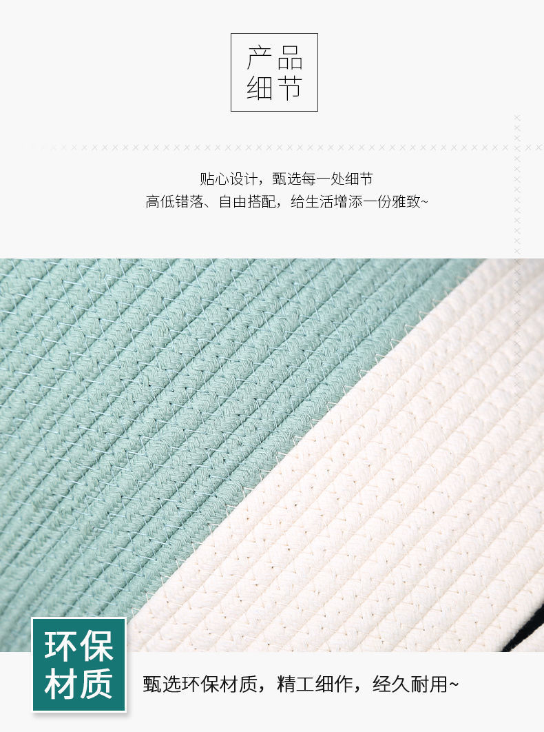 脏衣篮收纳仿藤编脏衣服玩具收纳筐轻奢脏衣桶家用洗衣篮编织篮子详情9