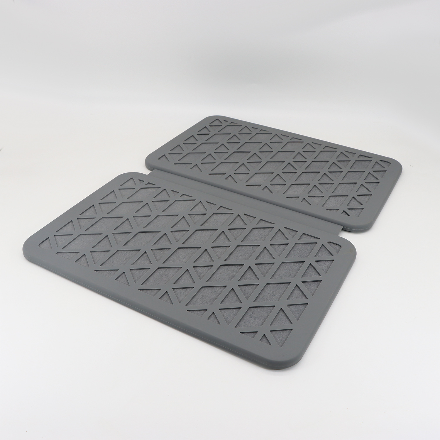 HYTSOW/ Huiyuan kitchen drying mat: Modern, fashionable, creative, simple and elegant, high-end dining mat, square silicone draining mat, diatomite quick-drying, gray diatom mud absorbent mat pic 19